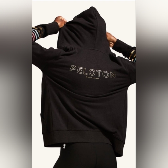 Peloton×Spiritual Gangster Women's Cotton & Rayon Blend Rainbow Hoodie Small - Picture 8 of 16